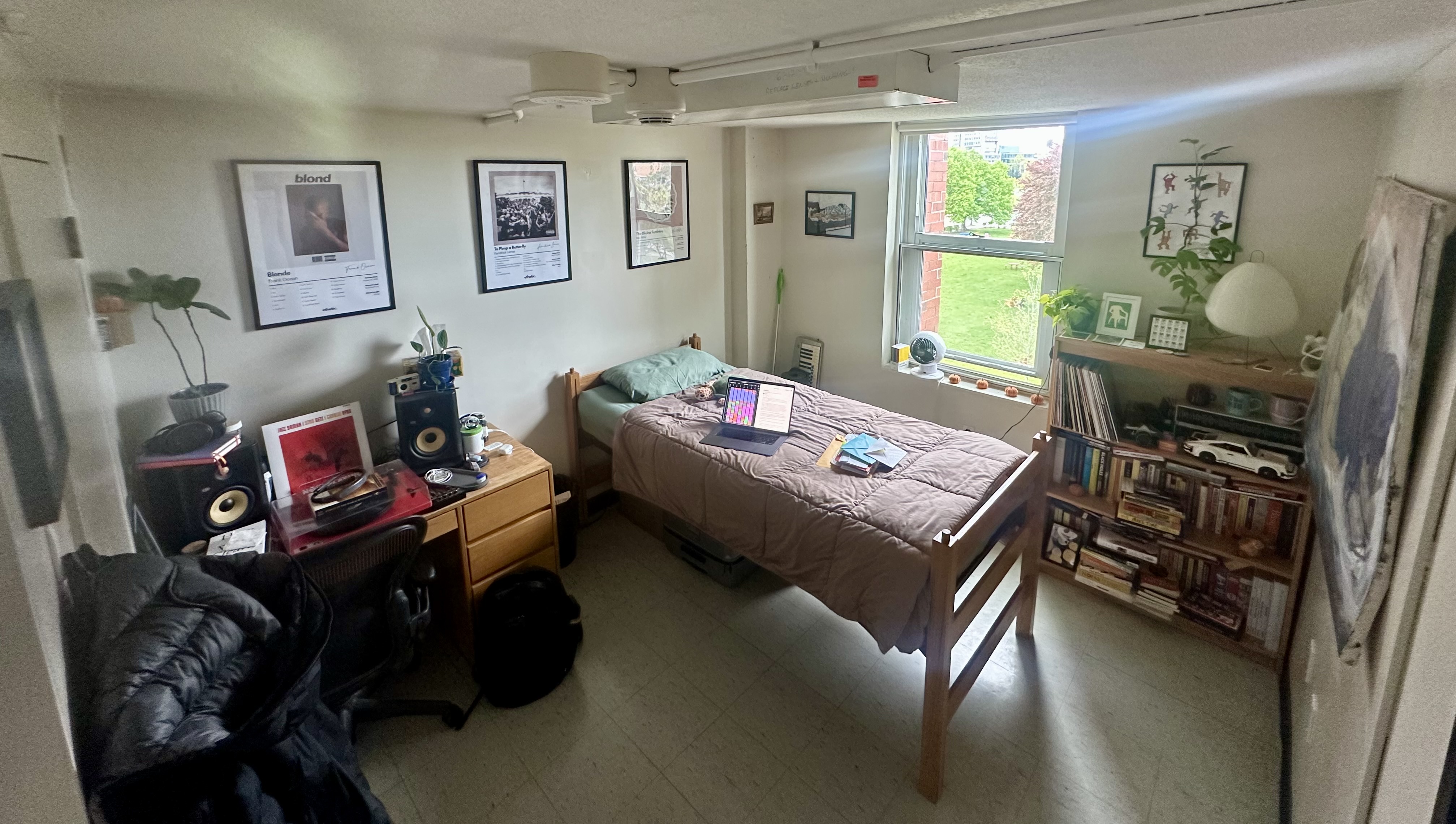 A dorm room.